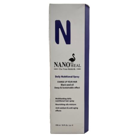 اسپری تقویت کننده موی سر نانوهیل مدل روغن سیاه دانه NANOHEAL